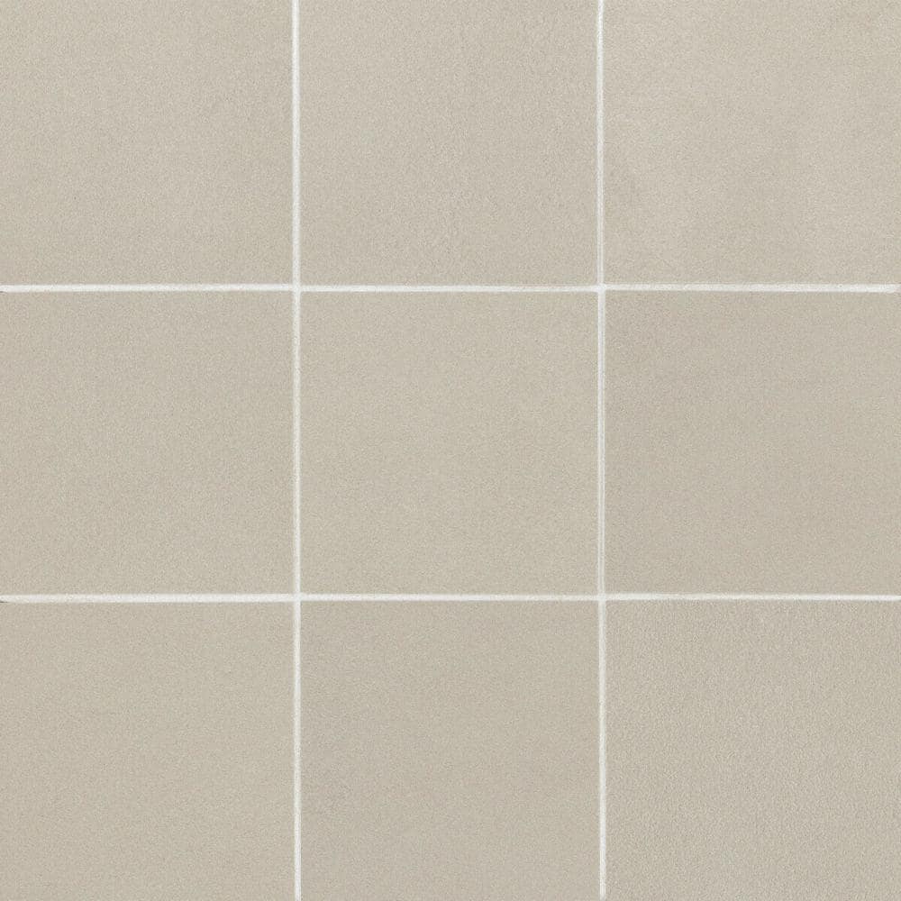 Sahara Square 4 in. x 4 in. Matte Grey Porcelain Mosaic Tile (4.84 sq. ft./Case) - Hercitys