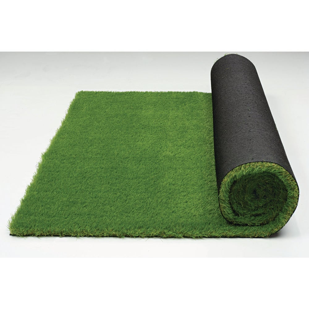 Premium Landscape 12 ft. Wide x Cut to Length Green Artificial Grass - Hercitys