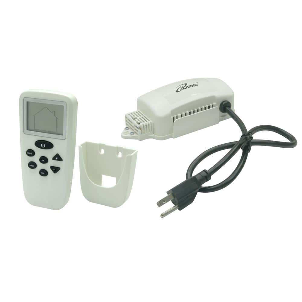 Exhaust Fan Smart Remote Control Kit with Thermostat Humidistat Speed Controller, White - Hercitys