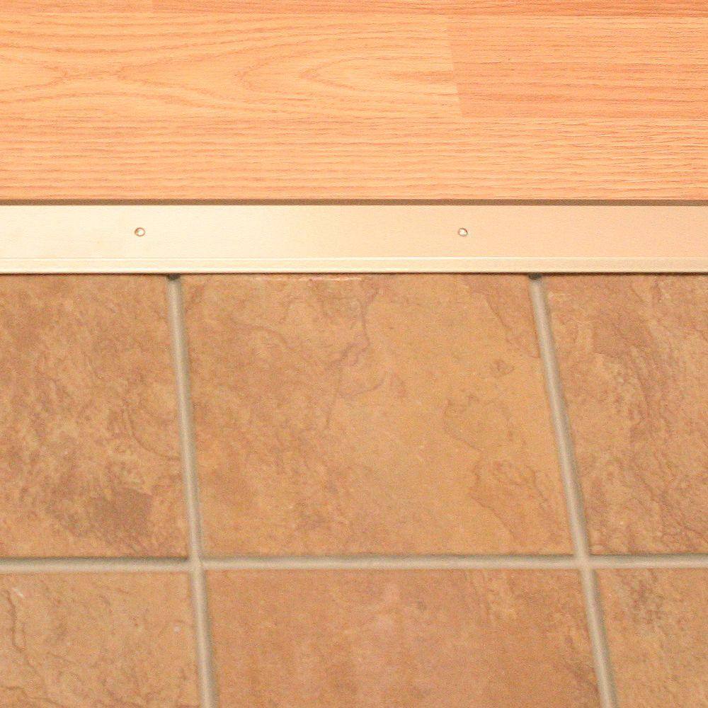 Flat Top Saddle 1-3/4 in. x 88 in. Satin Nickel Aluminum Threshold - Hercitys