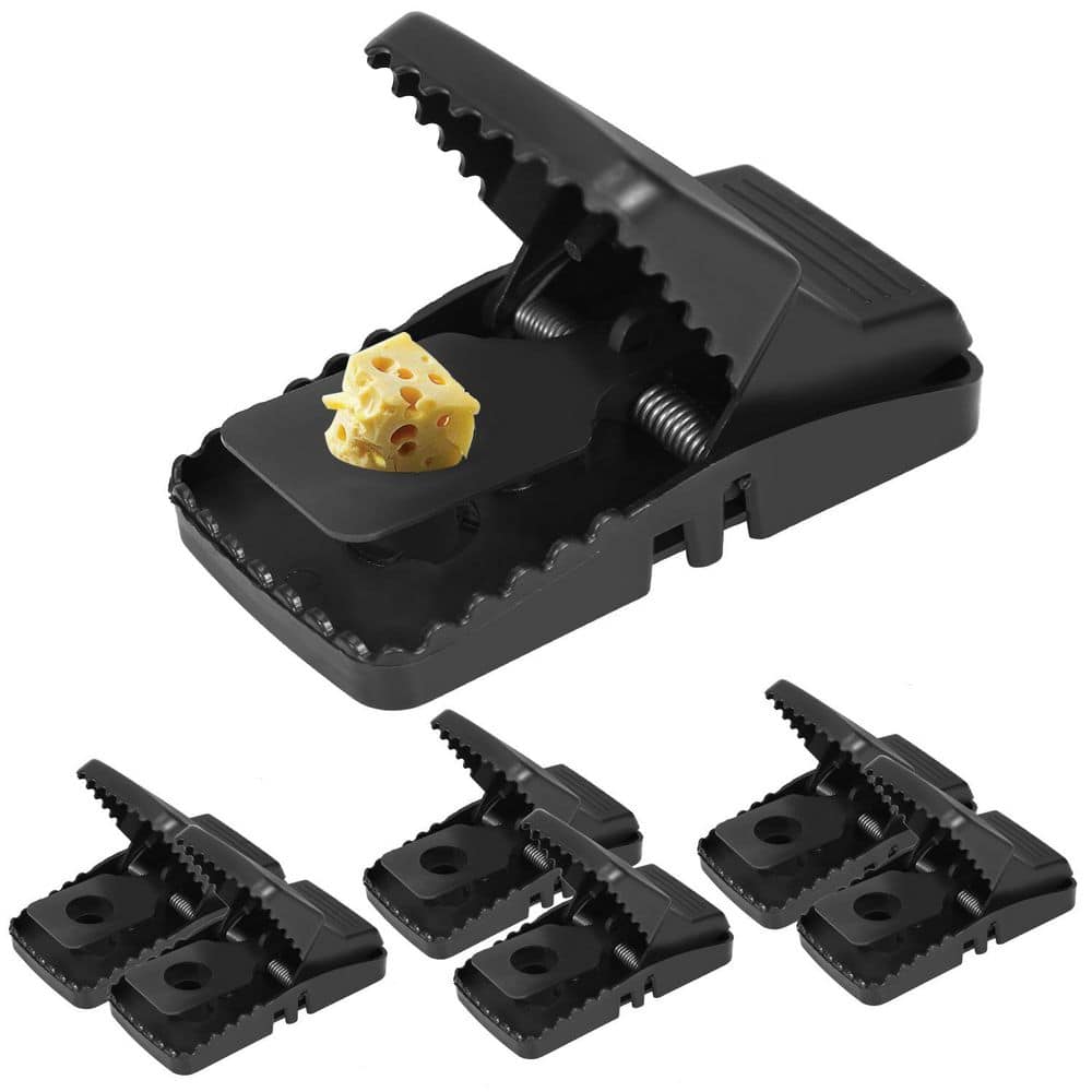 6-Pack of Effective Reusable Mousetraps with Unique Jaw Design to Capture Indoor Rodents - Hercitys