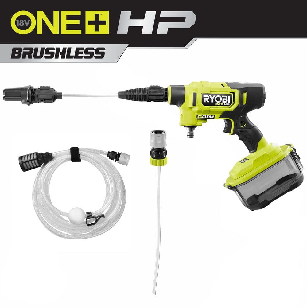 ONE+ HP 18V Brushless EZClean 600 PSI 0.7 GPM Cordless Cold Water Power Cleaner (Tool Only) - Hercitys