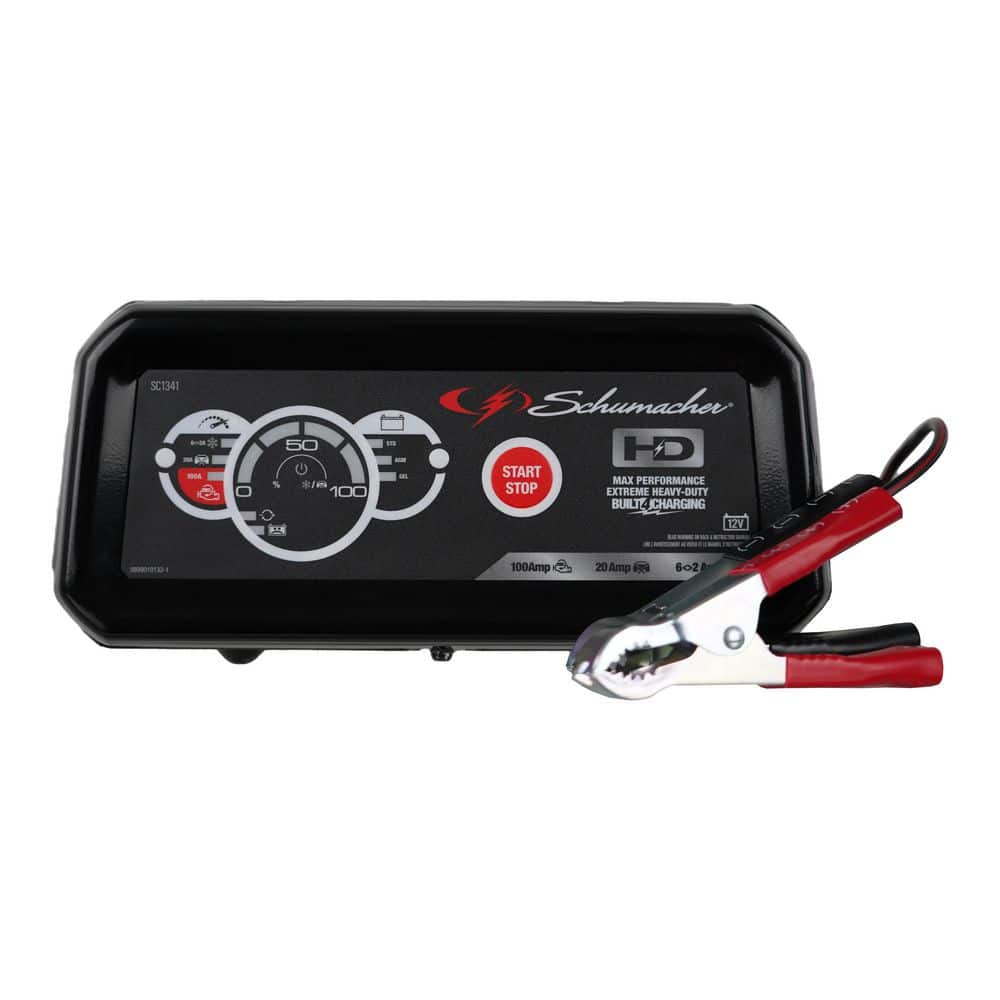 Automotive 4-in-1 12 Volt 100 Amp Fully Automatic Battery Charger and Engine Starter - Hercitys
