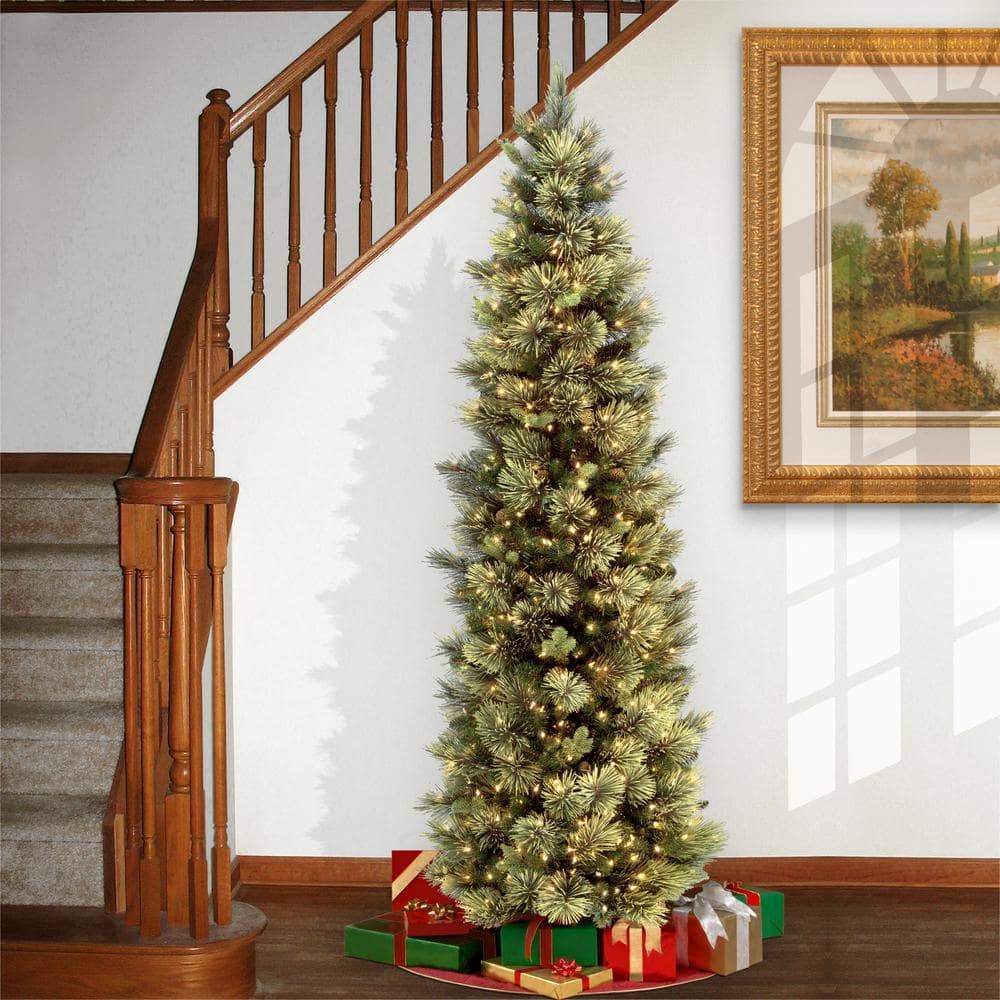 6.5 ft. Carolina Pine Slim Tree with Clear Lights - Hercitys