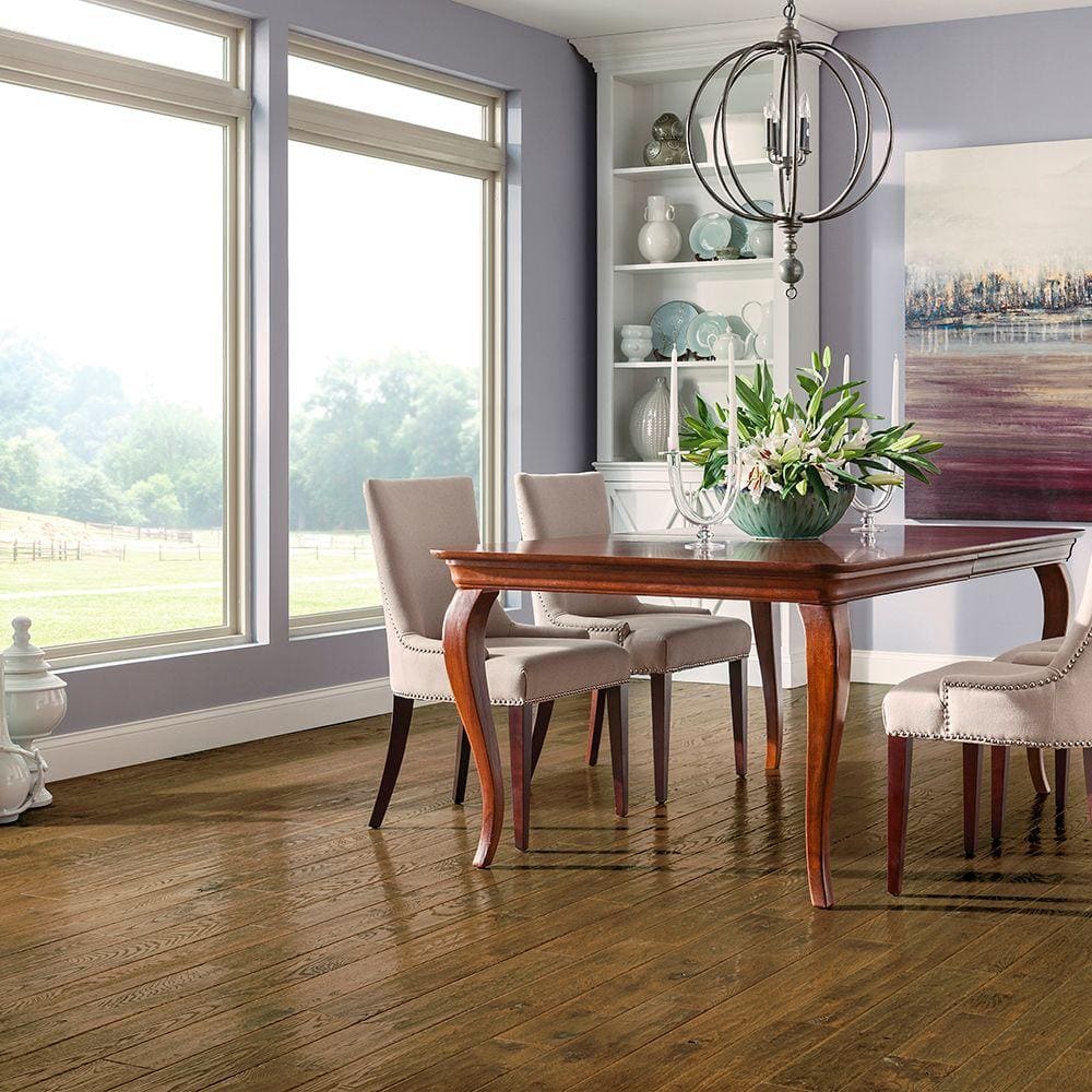 American Vintage Mountainside Oak 3/4 in. T x 5 in. W Scraped Solid Hardwood Flooring (23.5 sq.ft./ctn) - Hercitys