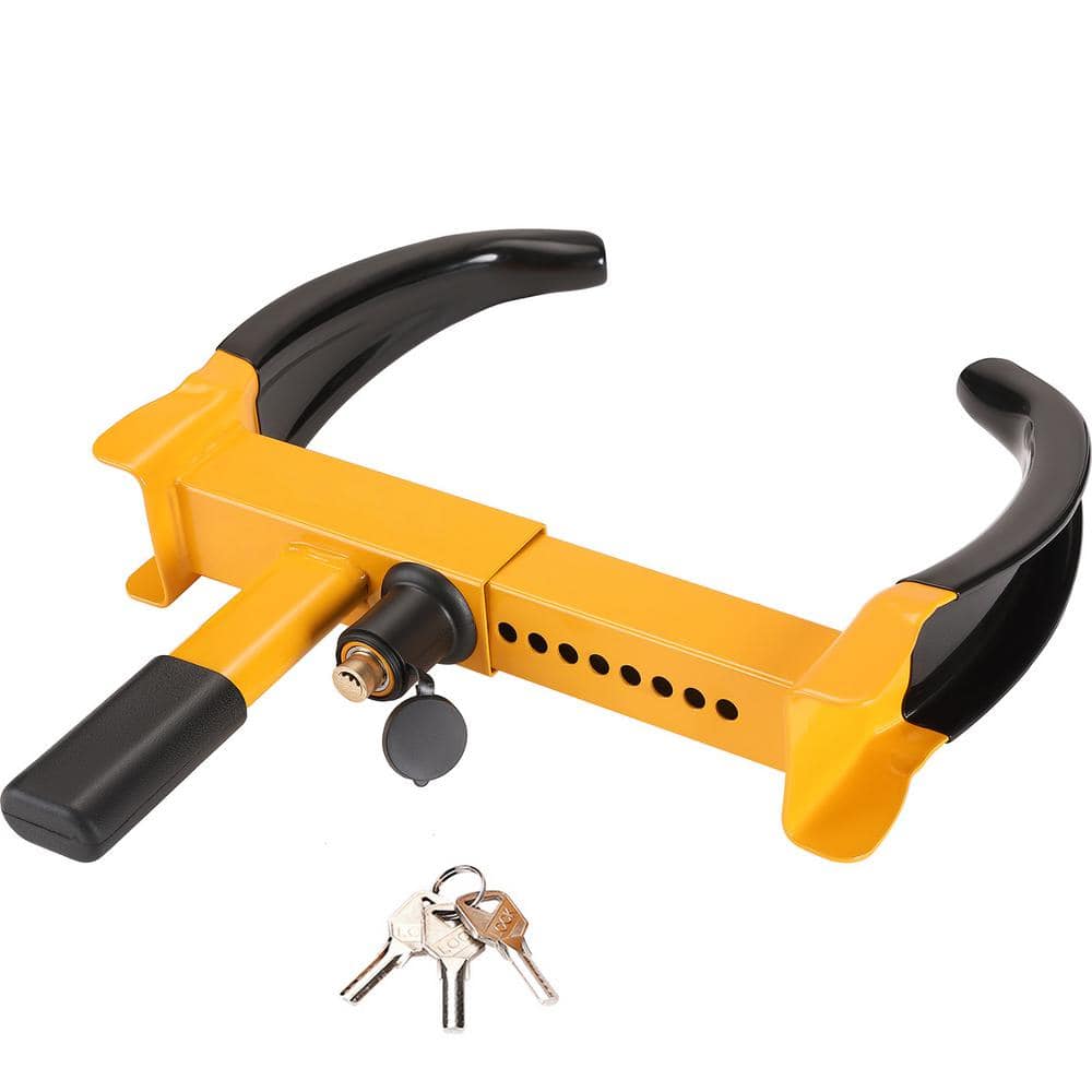 Wheel Lock 2 Packs Universal Wheel Clamp Lock Adjustable Anti Theft Trailer Lock Wheel ClampHeavy-Duty Steel Tire Lock - Hercitys