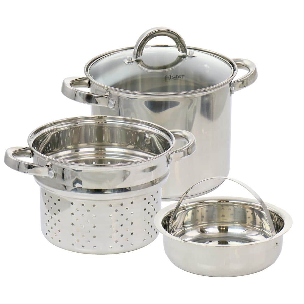 Sangerfield 4 Piece 5 Quart Stainless Steel Pasta Pot with Lid - Hercitys