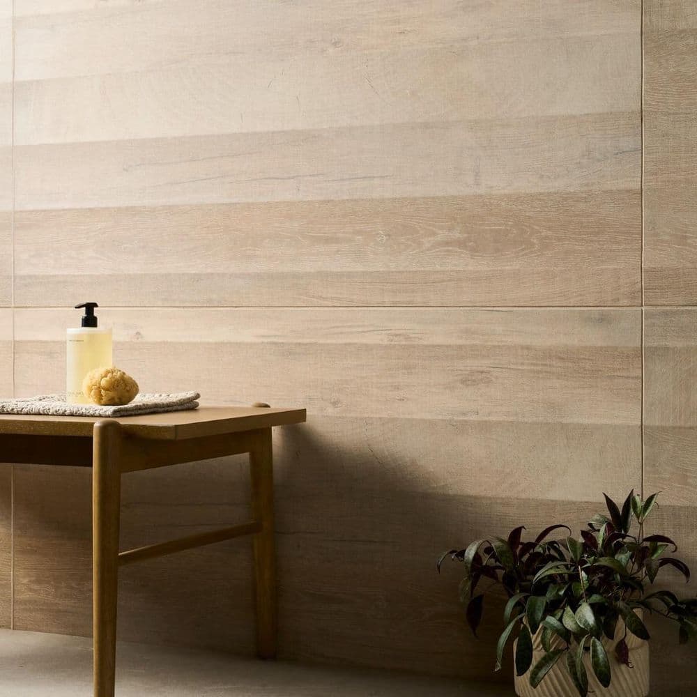 Montgomery Waves Maple Brown 23.62 in. x 47.24 in. Wood Look Matte Porcelain Wall Tile (15.38 sq. ft. / Case) - Hercitys
