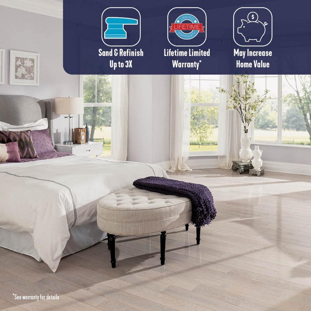 American Originals Tinted Tea Oak 3/4 in. T x 3-1/4 in. W Smooth Solid Hardwood Flooring (22 sq.ft./ctn) - Hercitys