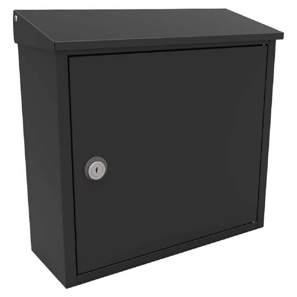 Allux 400 Black Wall Mount Locking Mailbox - Hercitys