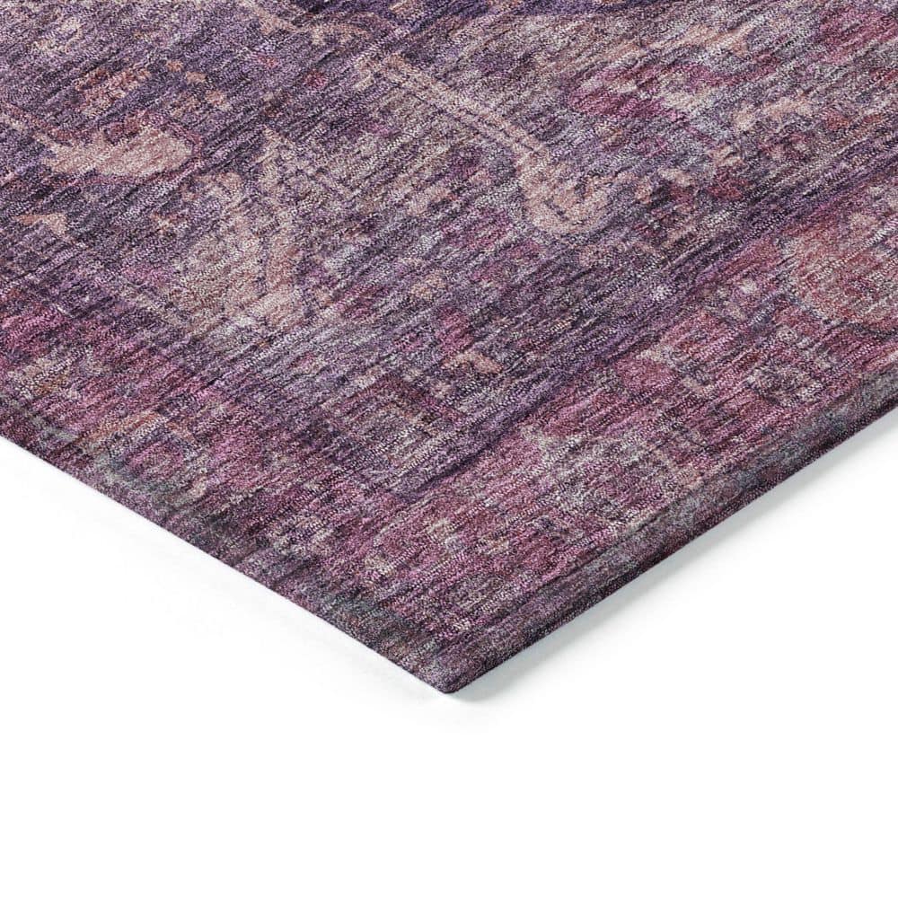 Chantille Machine Washable Indoor/Outdoor Abstract ACN1240 Eggplant 5 ft. x 7 ft. 6 in. Area Rug - Hercitys