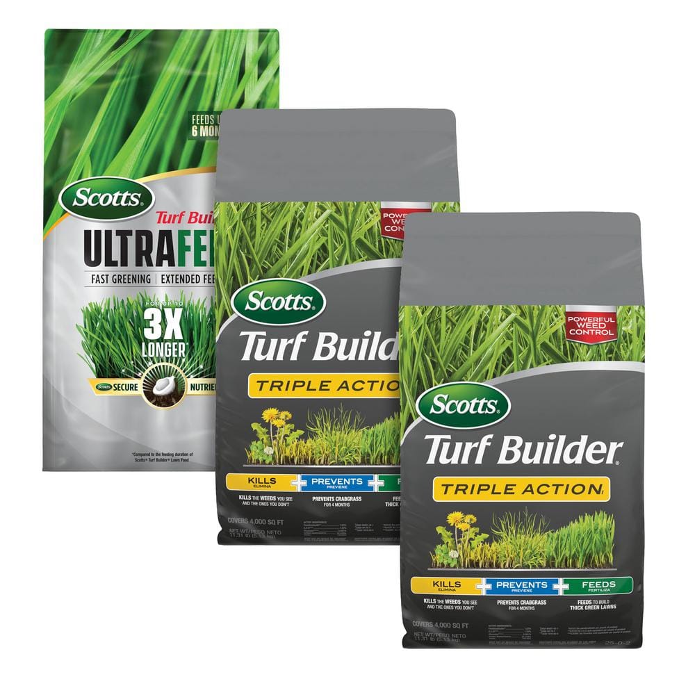 Turf Builder Triple Action1 and Ultrafeed Annual Program Northern for Small Lawns - Hercitys