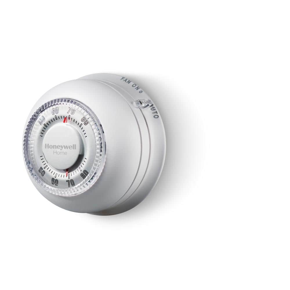 Round Non-Programmable Thermostat with 1H/1C Single Stage Heating and Cooling - Hercitys