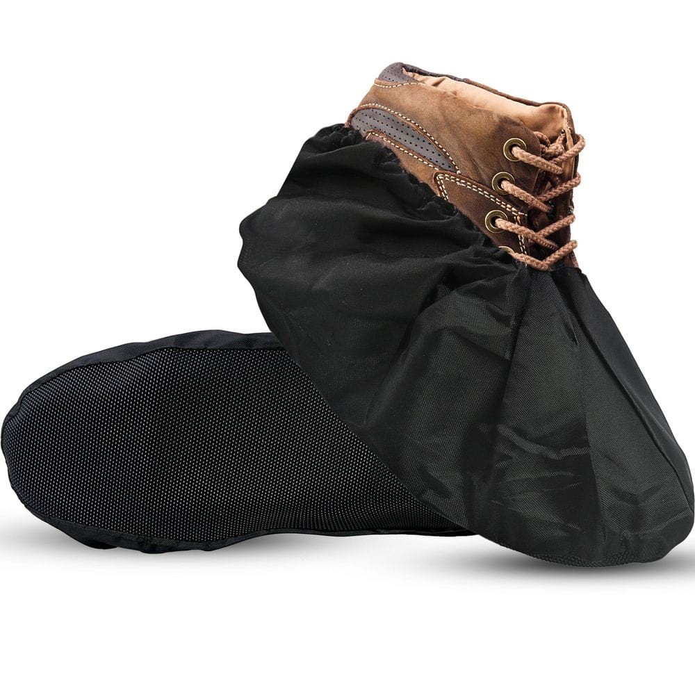 Premium Reusable Boot & Shoe Covers : Waterproof, Non-Slip, Stretchable Up To US Men’s 13 & All Women’s Sizes – 2 Pairs - Hercitys