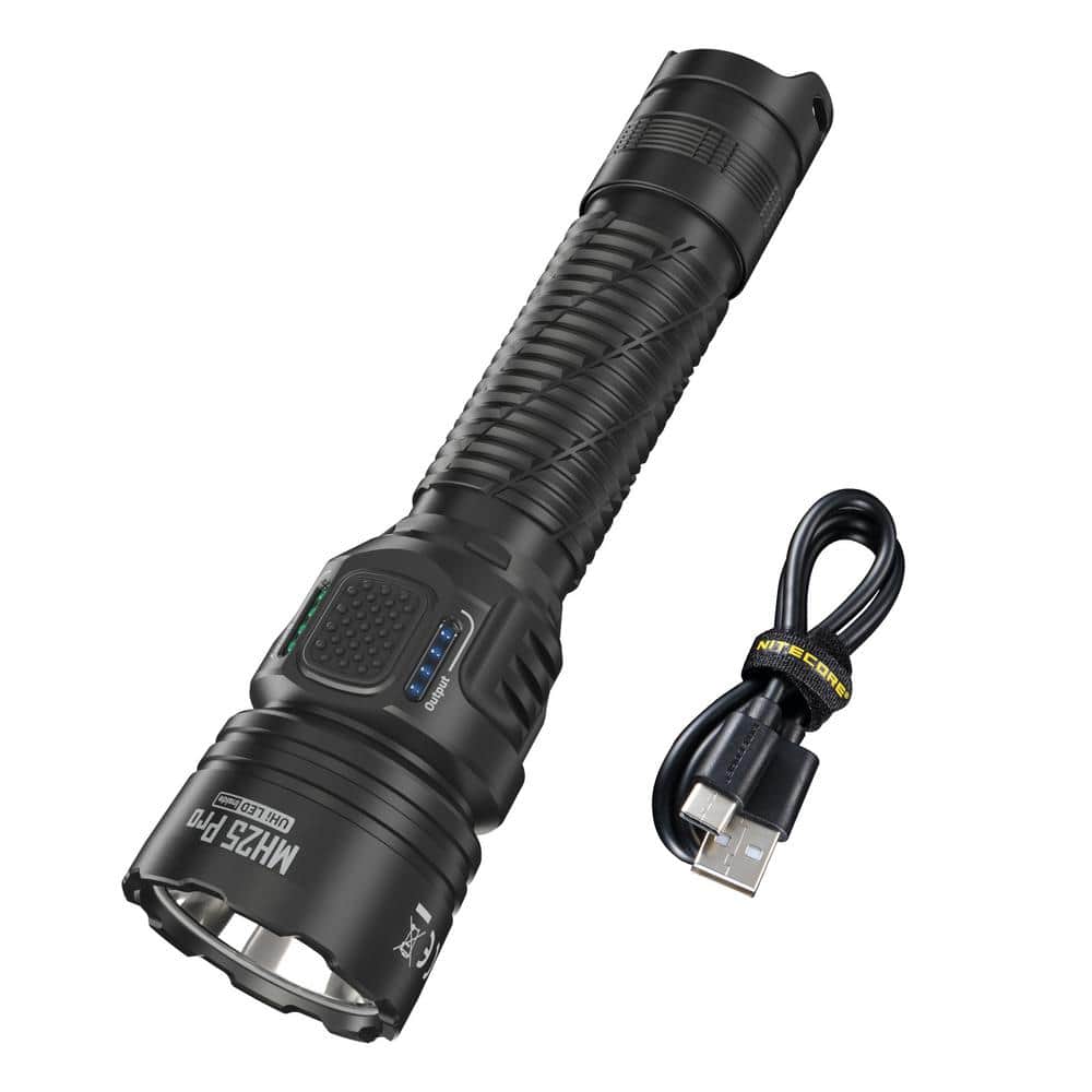 Long Throw 3300 Lumens LED USB-C Rechargeable Tactical Flashlight - Hercitys