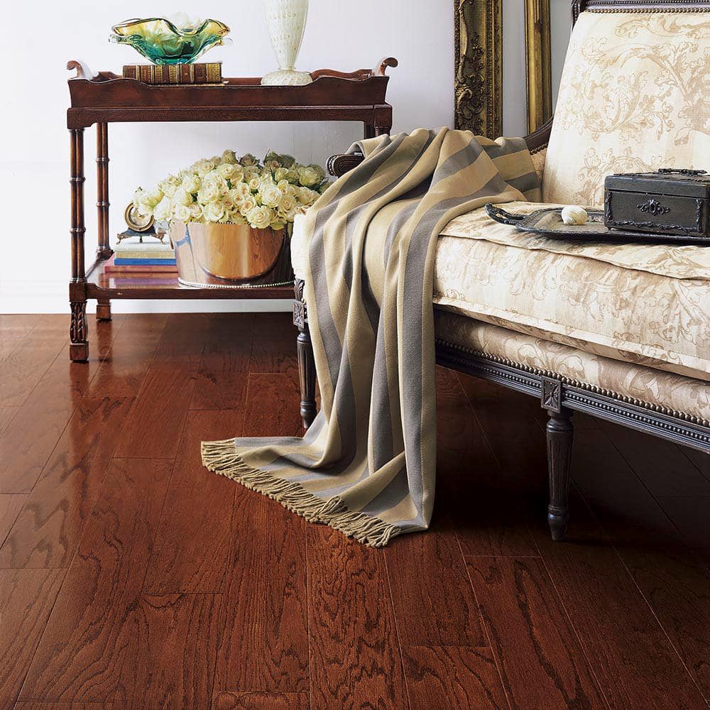 Colony Collection Cherry Oak 3/8 in. T x 3 in. W T+G Smooth Engineered Hardwood Flooring (31.5 sq.ft./ctn) - Hercitys