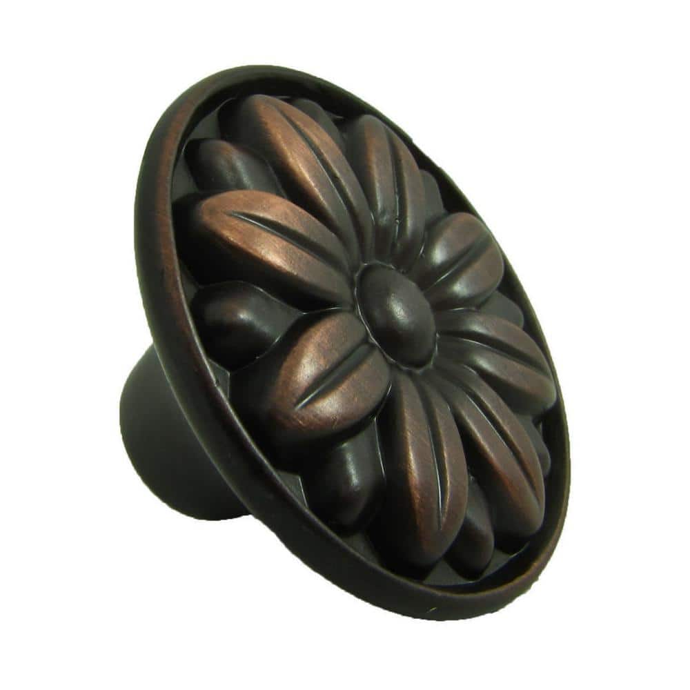 Mayflower 1-1/4 in. Oil Rubbed Bronze Round Cabinet Knob (10-Pack) - Hercitys