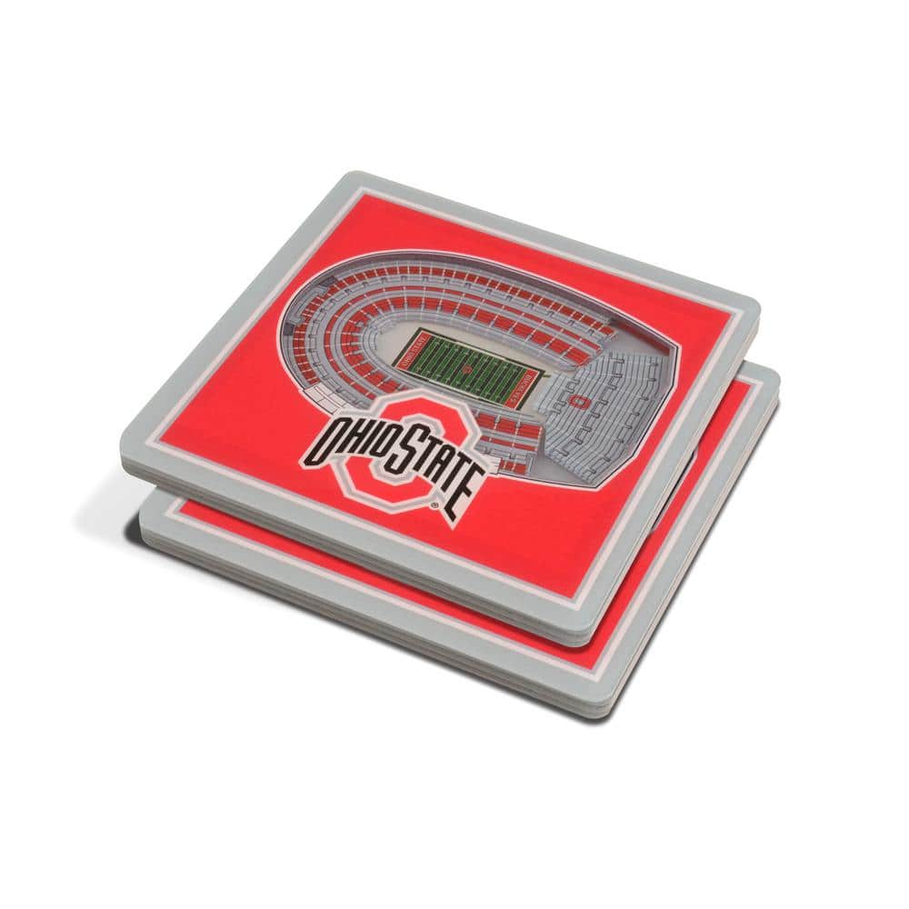 NCAA Ohio State Buckeyes 3D StadiumViews Coasters - Hercitys