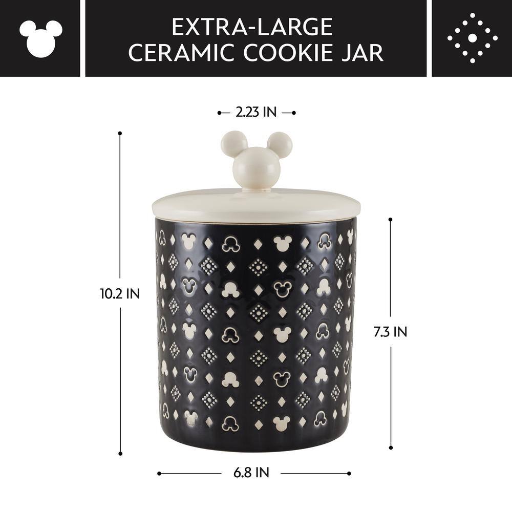 Monochrome Stoneware Extra Large Canister with Lid - Hercitys