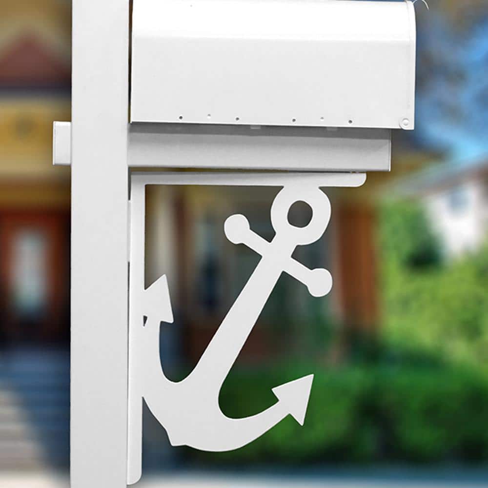 Decorative 16 in. Paintable PVC Anchor Mailbox or Porch Bracket - Hercitys
