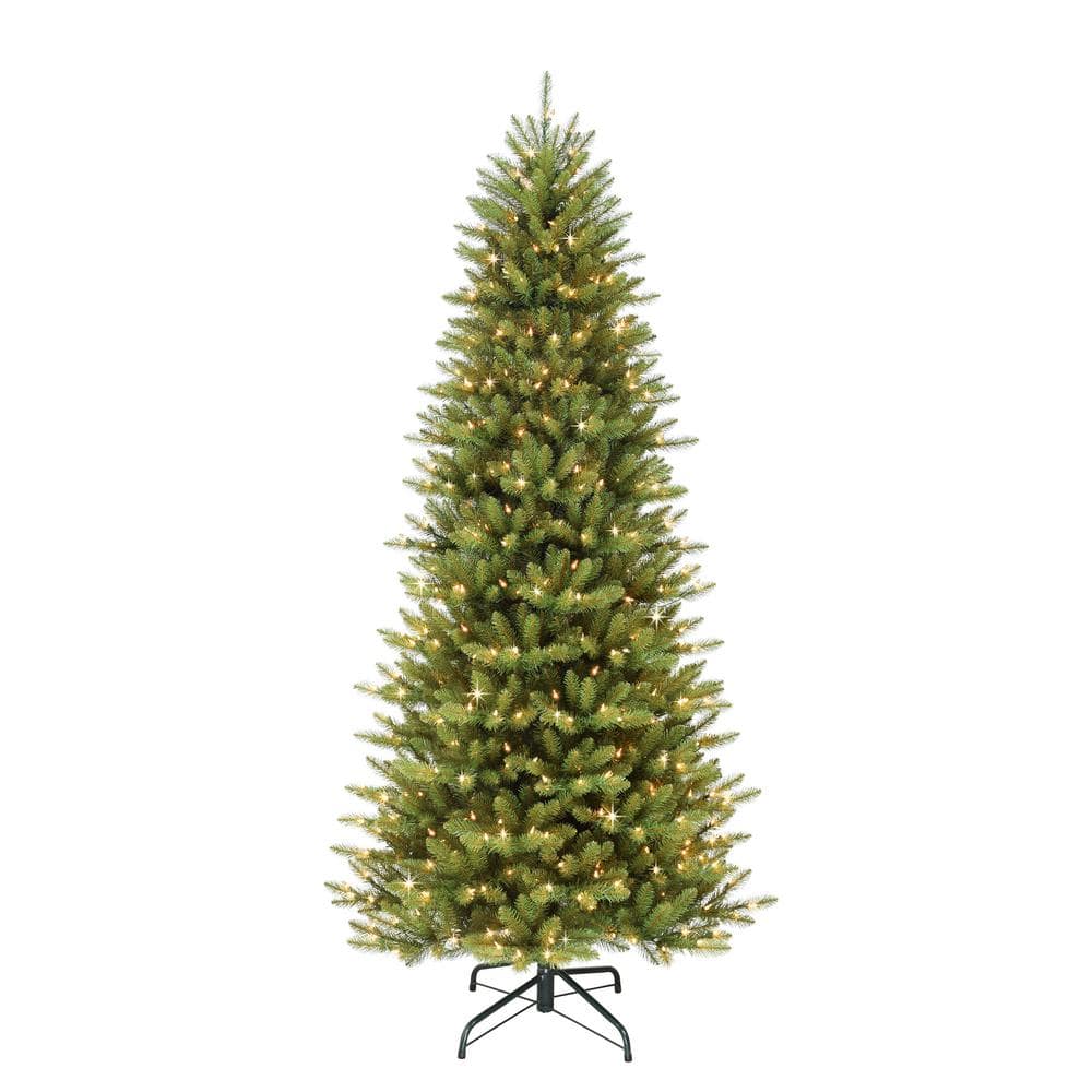 6.5 ft. Prelit Incandescent Slim Fraser Fir Artificial Christmas Tree with 350 UL-Listed Clear Lights - Hercitys