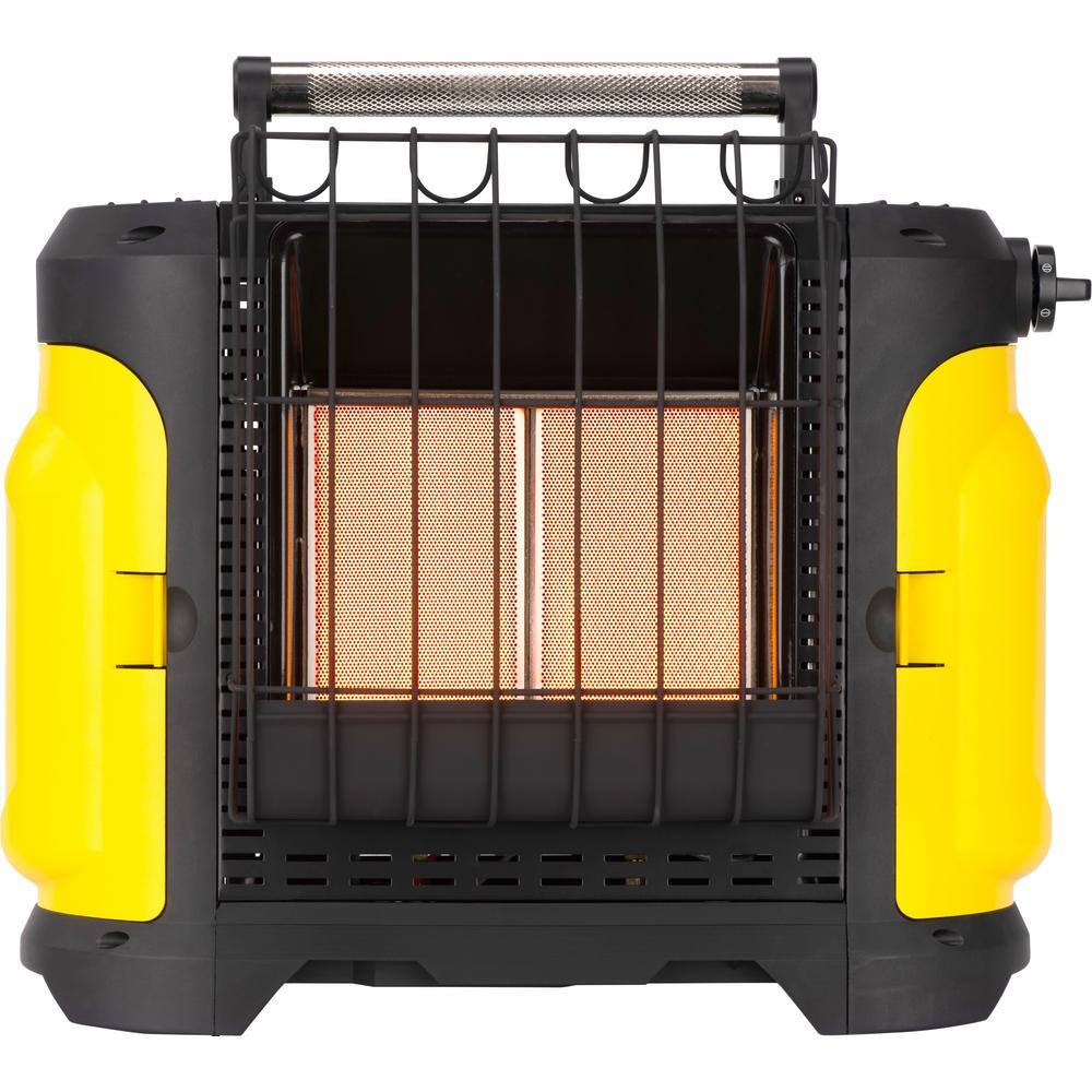 Portable Propane (LP) Recreational Radiant Heater, 18,000 BTUs, 1-Button Ignition, Tip Over, ODS, Large Heating Plaque - Hercitys