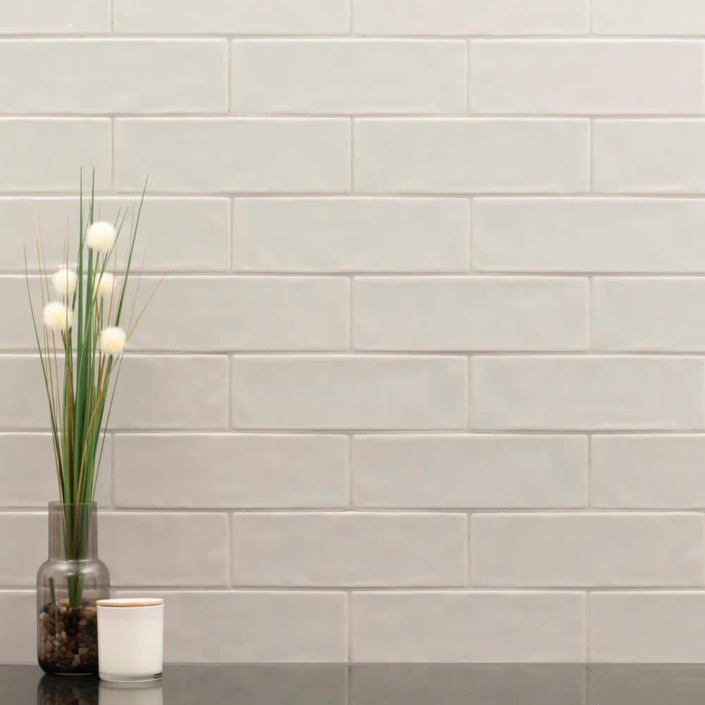 City Grigio 4 in. x 12 in. Glossy Ceramic Subway Wall Tile (9.99 sq. ft./Case) - Hercitys