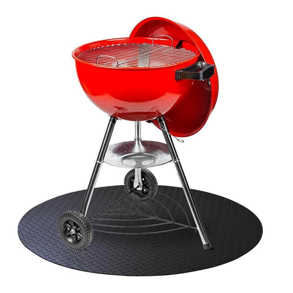 Round Grill Mat Black 36 in. Dia - Hercitys