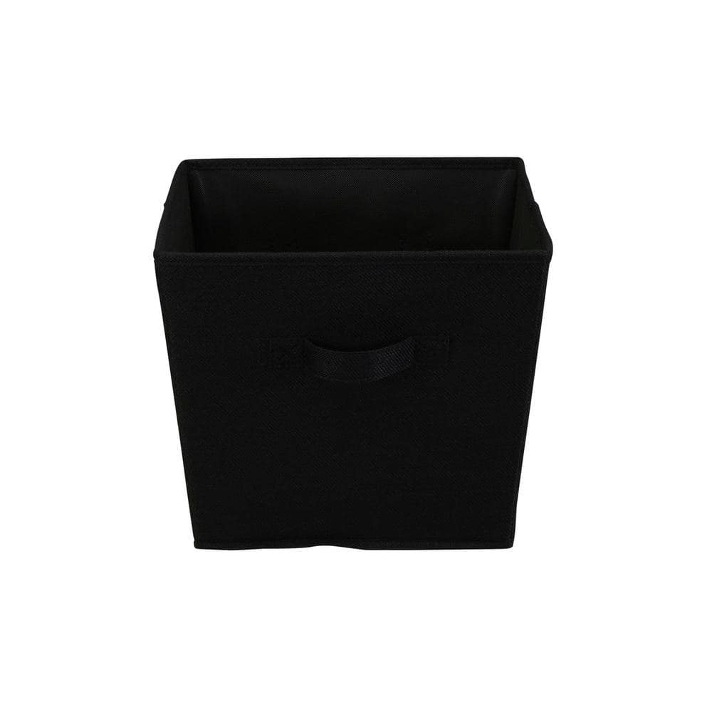 7 gal. Medium Fabric Storage Bins in Black Linen 2-Pack - Hercitys