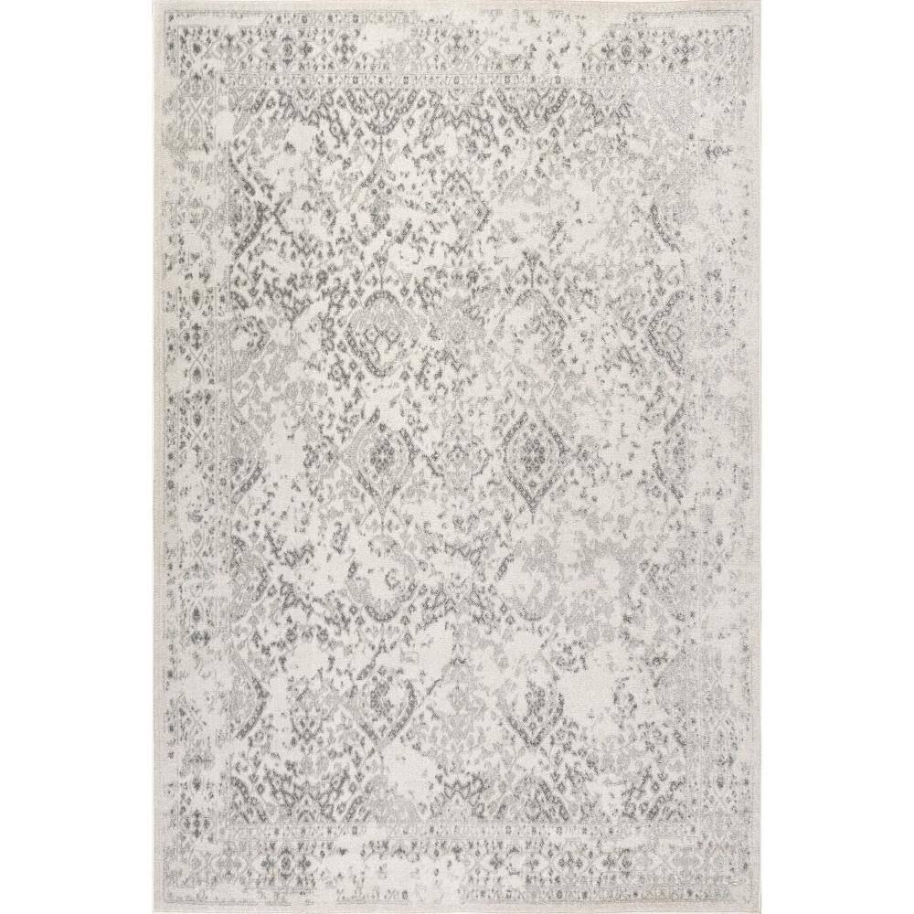 Odell Faded Vintage Ivory 5 ft. x 7 ft. 5 in. Area Rug - Hercitys