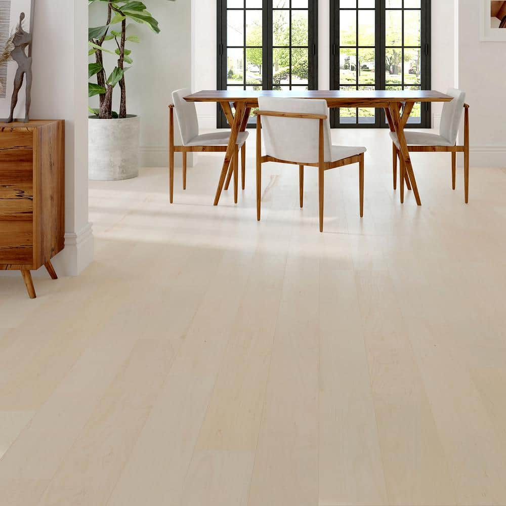 Pickering Lane Maple 3/8 in. x 5 in. Click-Lock Water Resistant Smooth Engineered Hardwood Flooring (19.7 sq.ft./case) - Hercitys