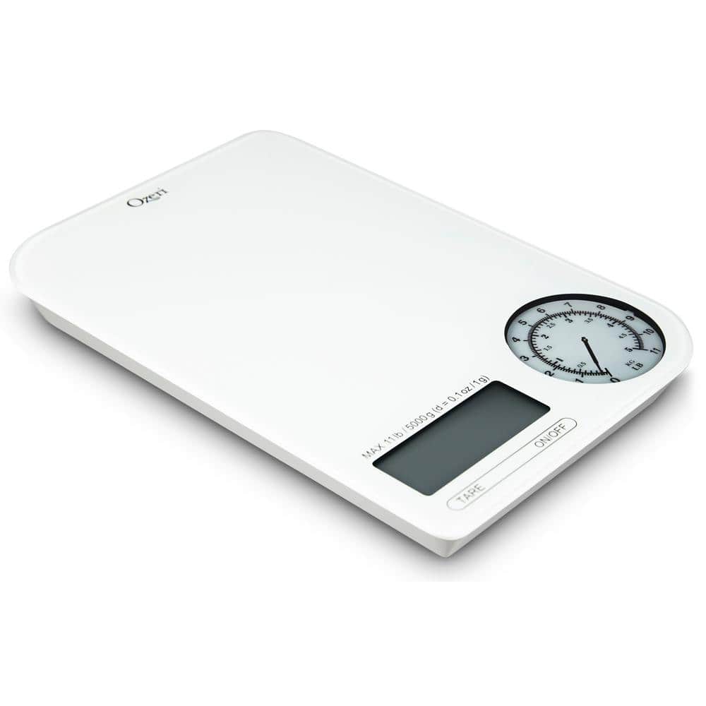 Rev Digital Kitchen Scale with Electro-Mechanical Weight Dial - Hercitys