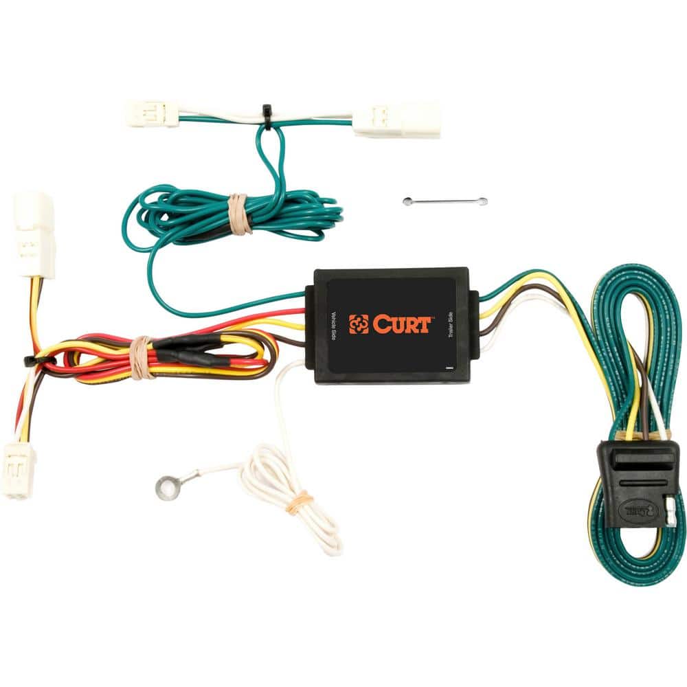 Custom Vehicle-Trailer Wiring Harness, 4-Way Flat Output, Select Toyota Sienna, Quick Electrical Wire T-Connector - Hercitys