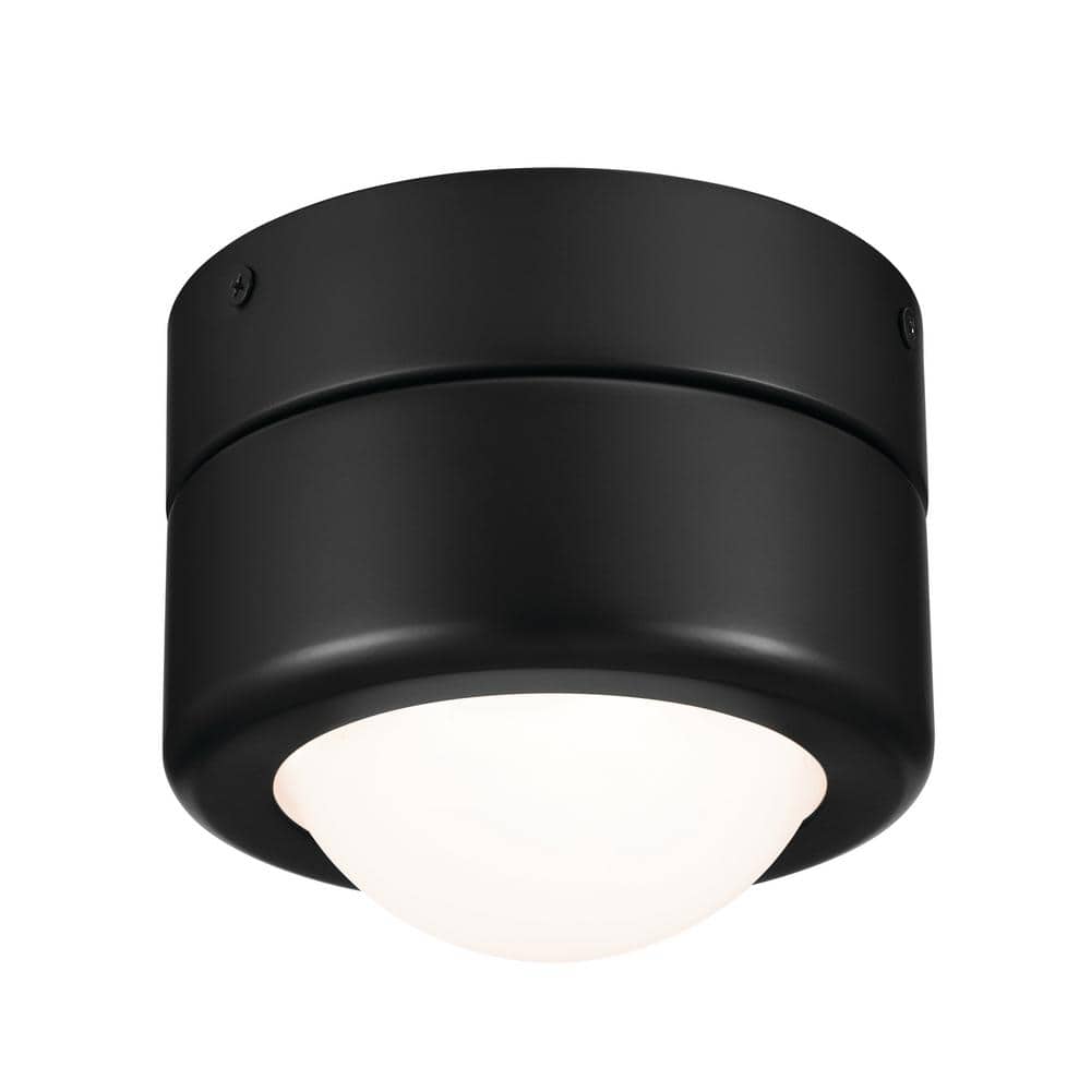 Tibbi 5.5 in. 1-Light Black Integrated LED Modern Hallway Flush Mount Ceiling Light - Hercitys