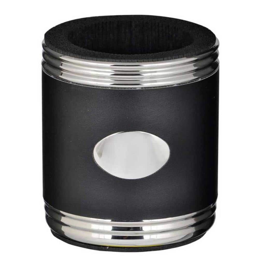 Taza Black & Stainless Steel Can Holder (Set of 2) - Hercitys