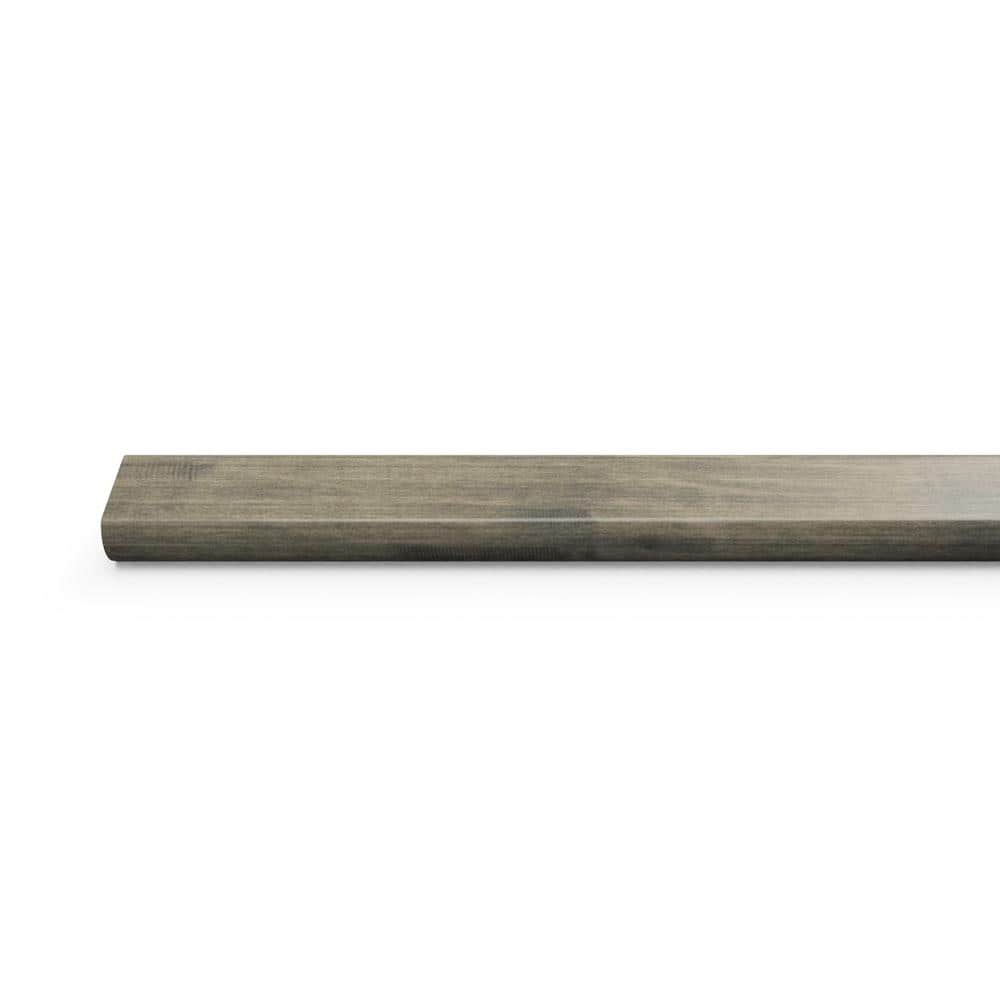 Winter Stone 3/4 in. Thick x 2 in. Width X 78 in. Length Hardwood Overlap Stair Nose Molding - Hercitys