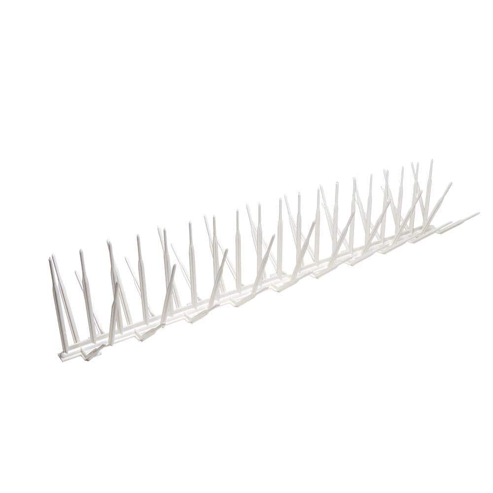 White Plastic Bird Spike – 24 ft. x 7 in. - Hercitys