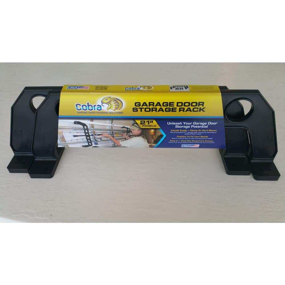 Cobra 6 Item 21 in. Black Garage Door Storage Rack - Hercitys
