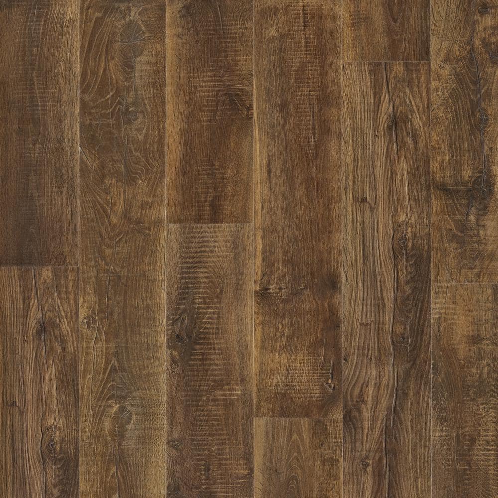 Outlast+ Cocoa Walters Oak 12 mm T x 7.4 in. W Waterproof Laminate Wood Flooring (19.63 sq. ft./case) - Hercitys
