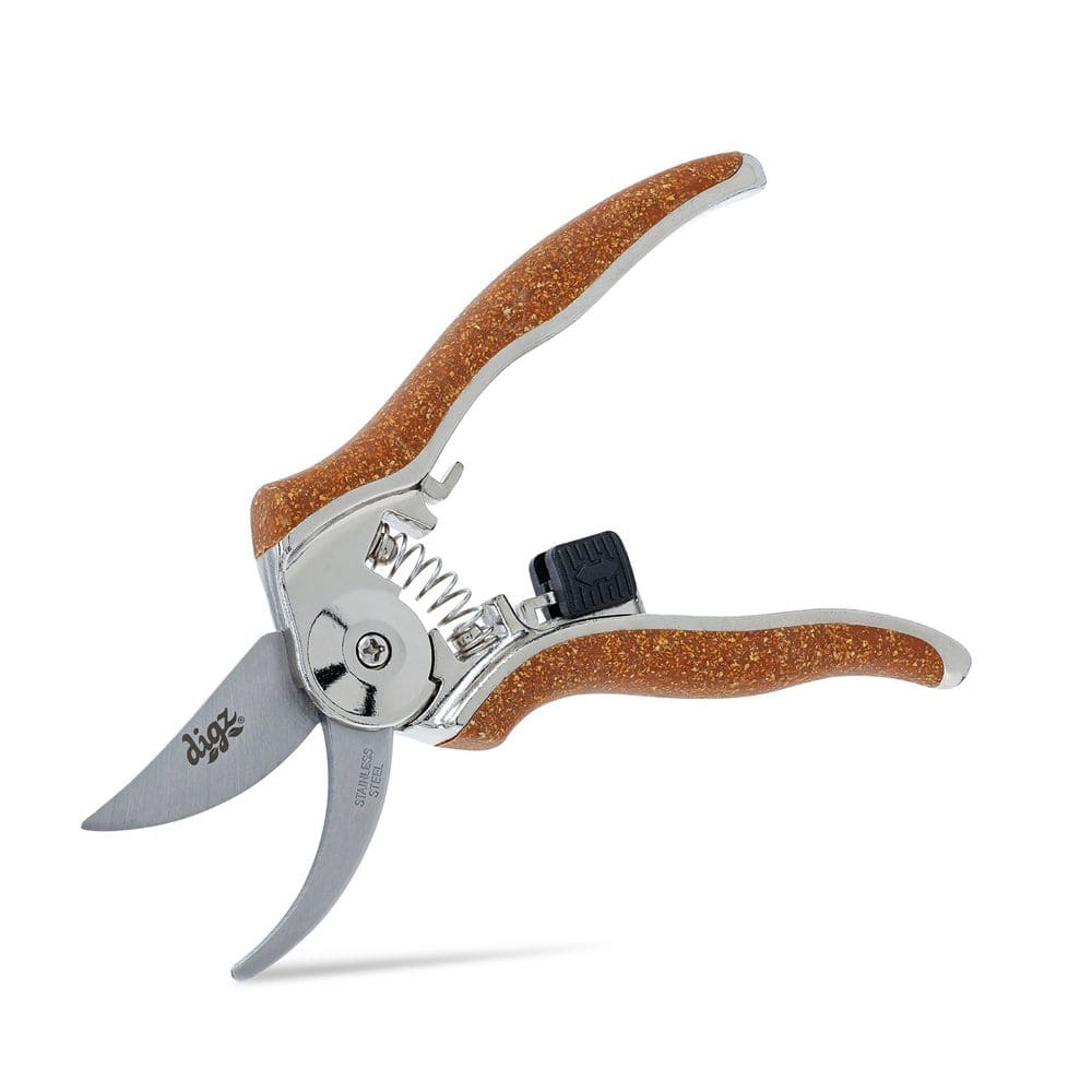 Stainless Steel Compact Garden 2 in. Pruning Shears with Ergonomic Handle - Hercitys