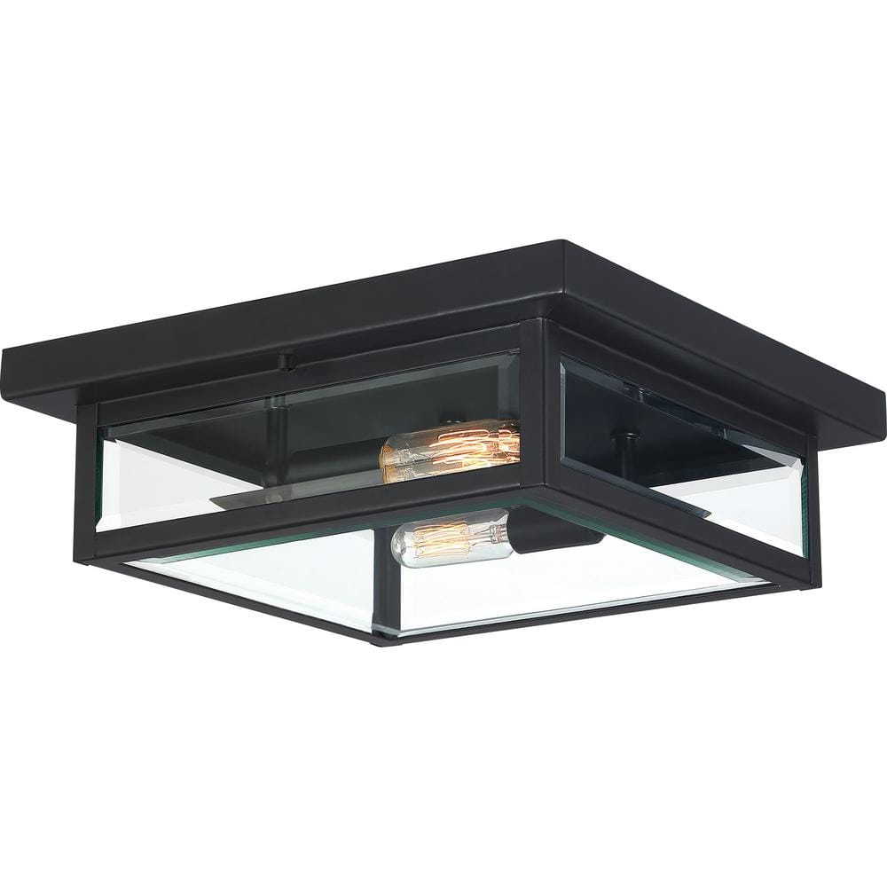 Westover 1-Light Earth Black Outdoor Flush Mount - Hercitys
