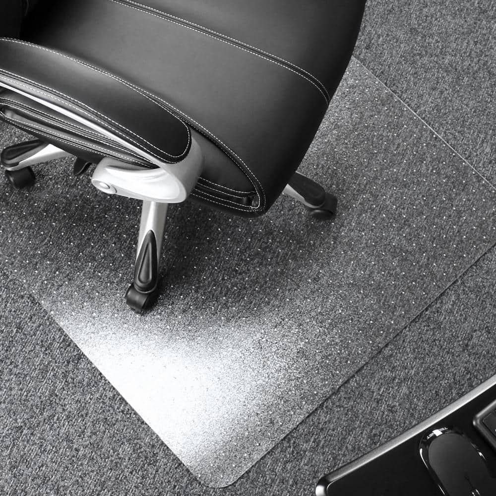 Ultimat Clear 48 in. x 60 in. Polycarbonate Rectangular Indoor Chair Mat for Carpets Over 1/2 in. - Hercitys