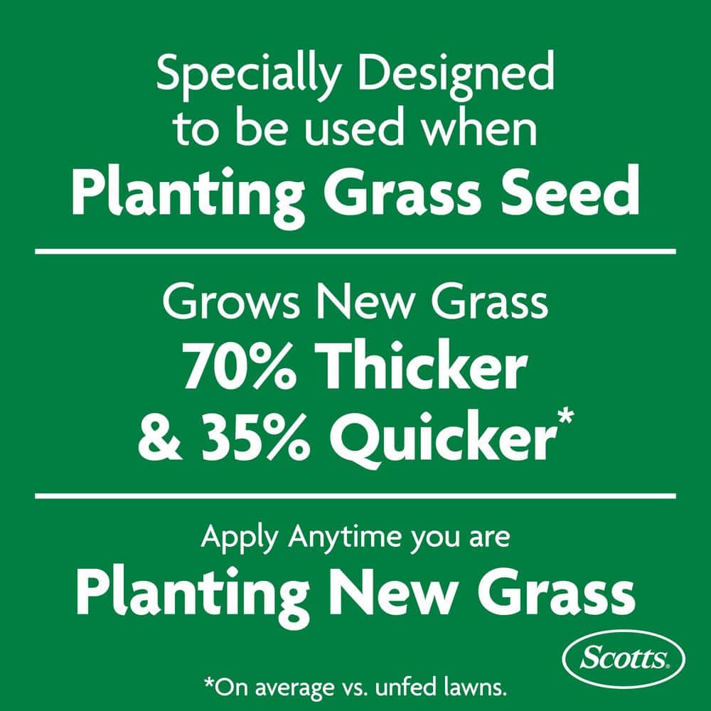 Turf Builder 15 lbs. 5,000 sq. ft. Starter Dry Lawn Fertilizer for New Grass, Use When Planting Seed - Hercitys