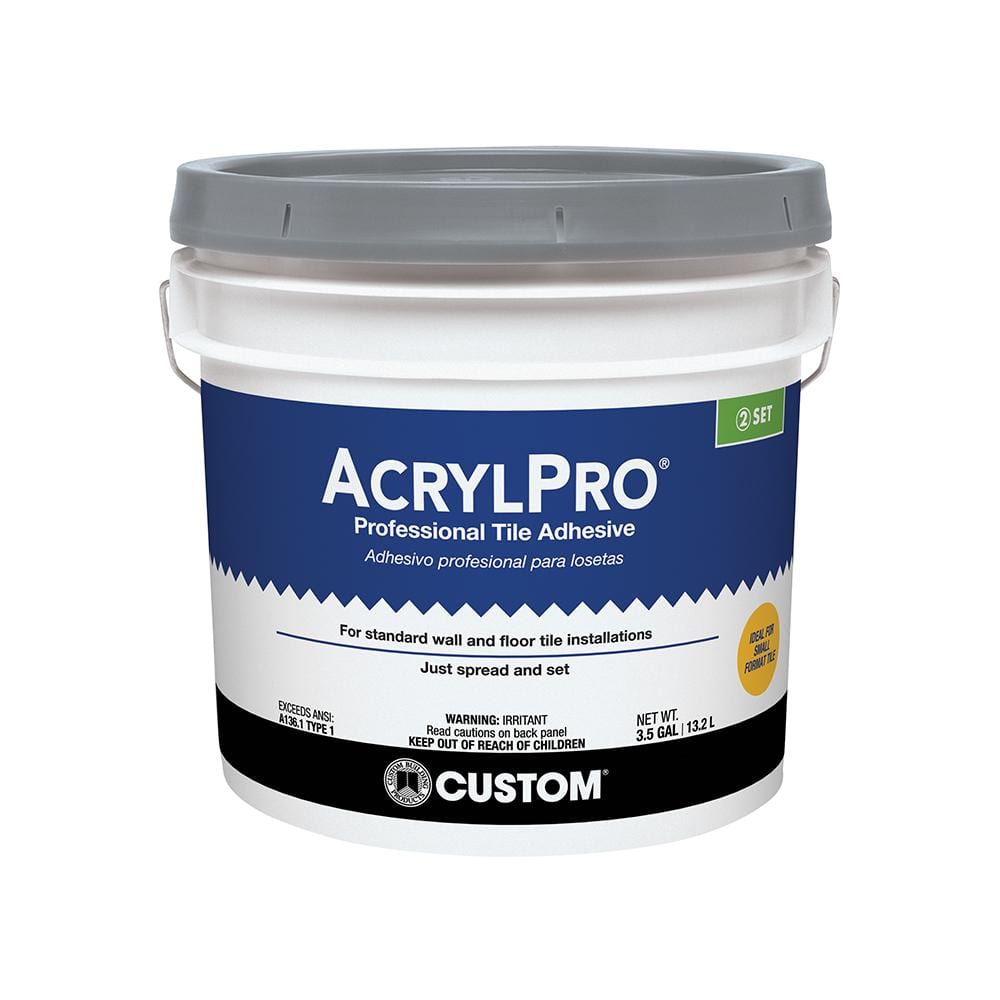 AcrylPro 3.5 Gal. (14 qt.) Tile & Stone 72 Hr. Dry Time Professional Tile Adhesive - Hercitys