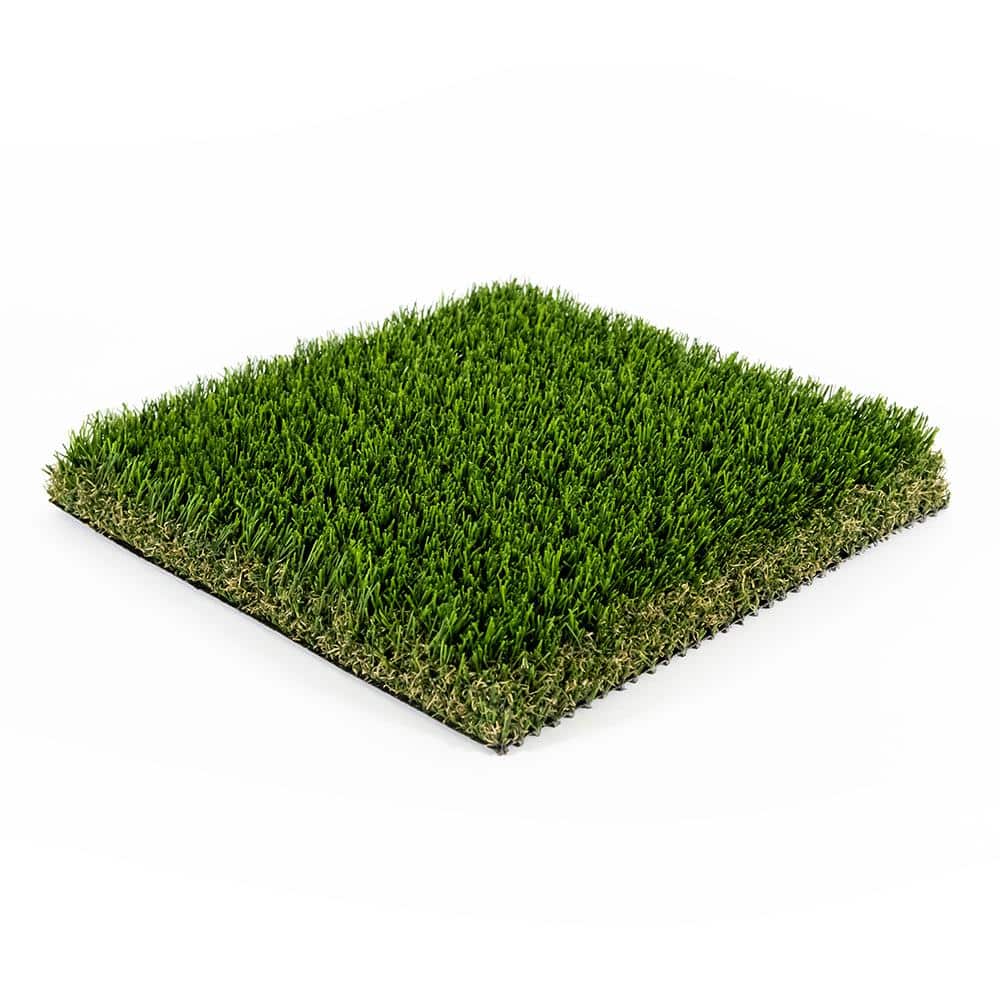 Eco 108 Pine + Bamboo Green 15 ft. Wide x Cut to Length Green Artificial Grass Carpet - Hercitys