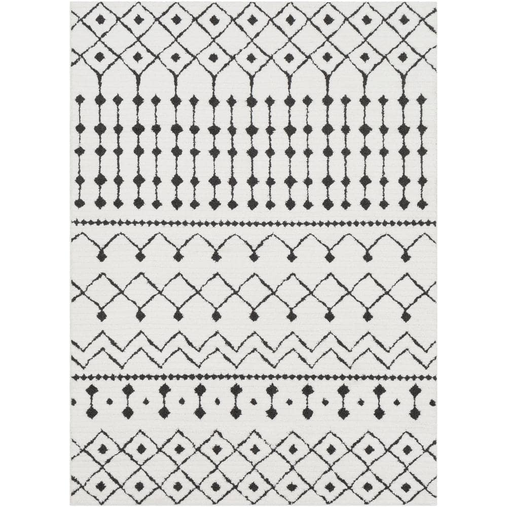 Tehani Black 5 ft. 3 in. x 7 ft. 3 in.Area Rug - Hercitys