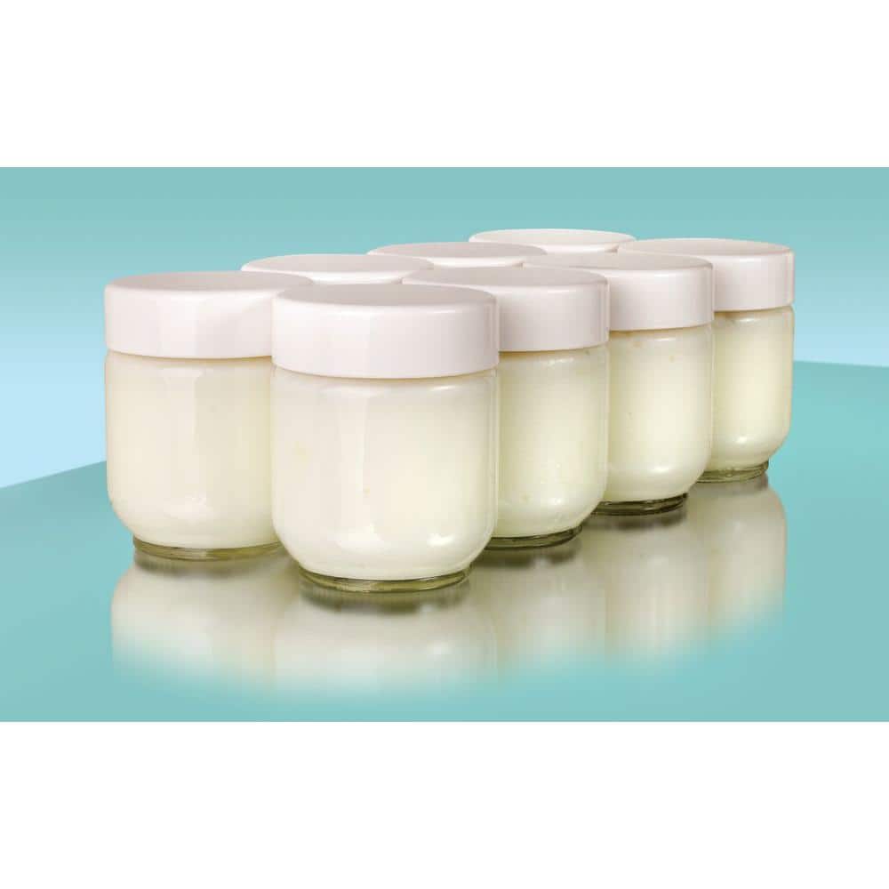 Set 8 Glass Jars with Lid Yogurt Maker Model YM80 and YM100 - Hercitys