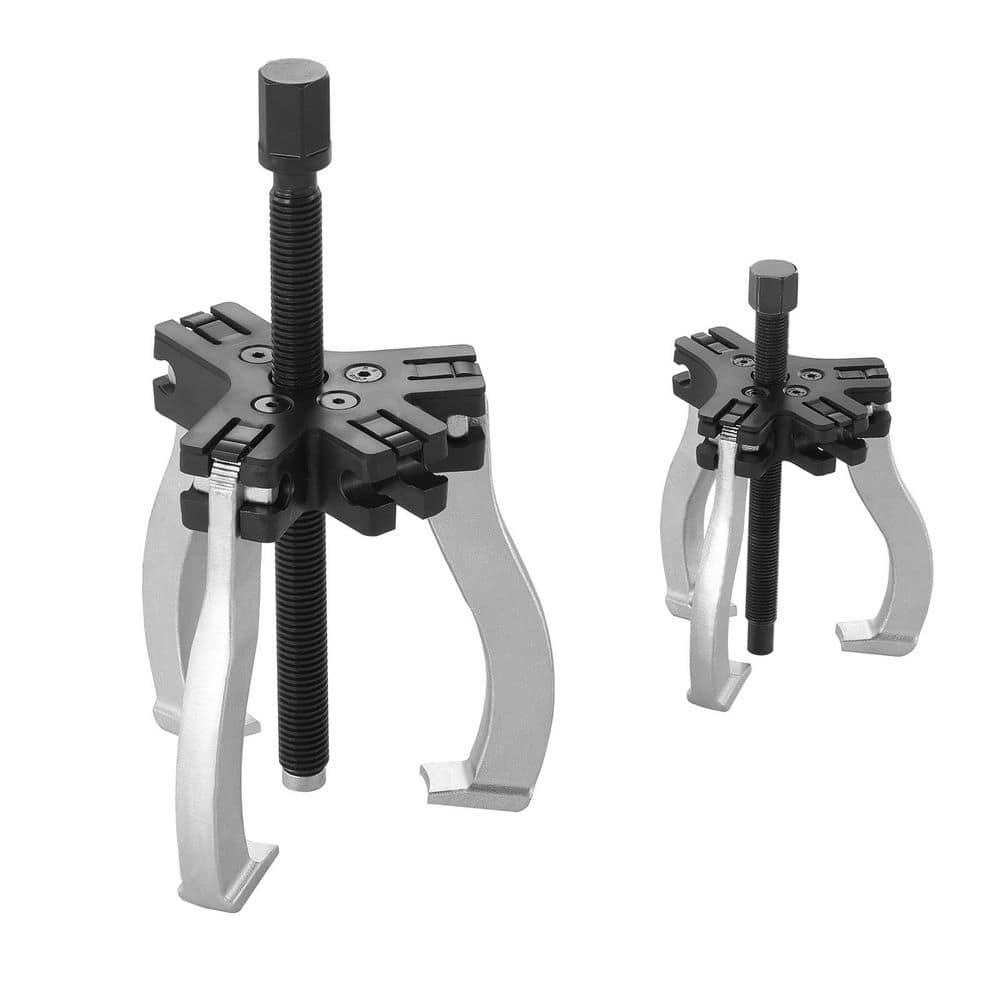 Gear Puller Set, 2 or 3 Reversible Jaws Wheel Puller, 3 in. and 7 in. Puller Kit, 3 Jaw Gear Bearing Removal Tool - Hercitys