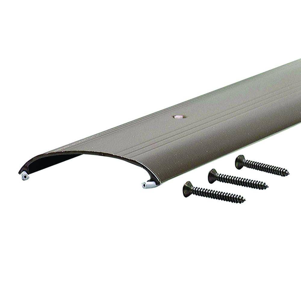 Low Dome Top 3-1/2 in. x 94 in. Bronze Aluminum Threshold - Hercitys