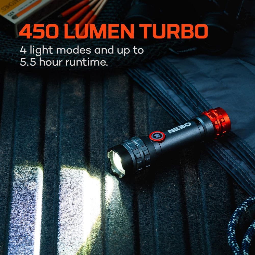 Davinci 450 Lumens Rechargeable Flex fuel LED Tactical Flashlight - Hercitys